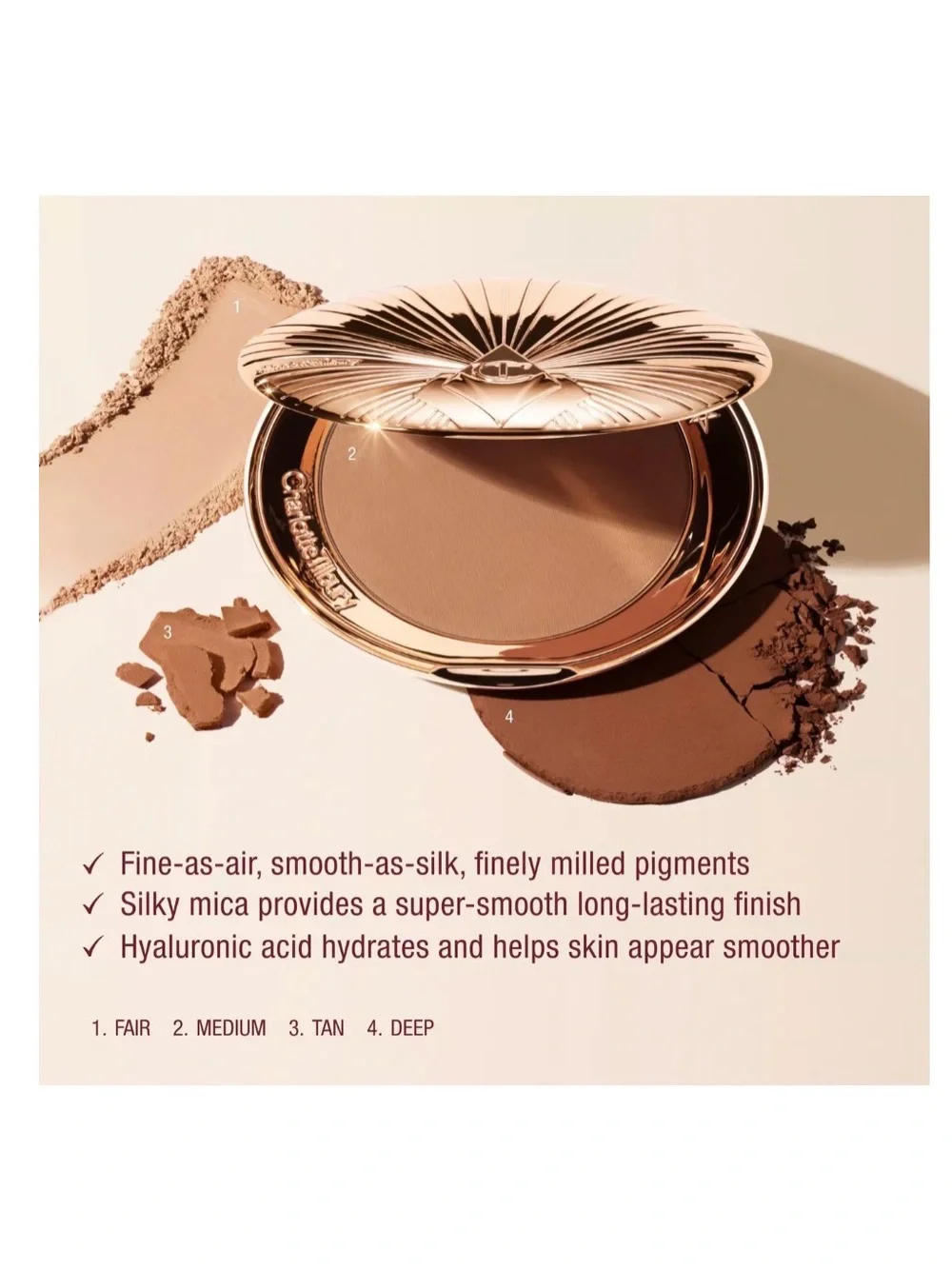 Charlotte Tilbury Airbrush Matte Bronzer — Deep NEW IN BOX✨